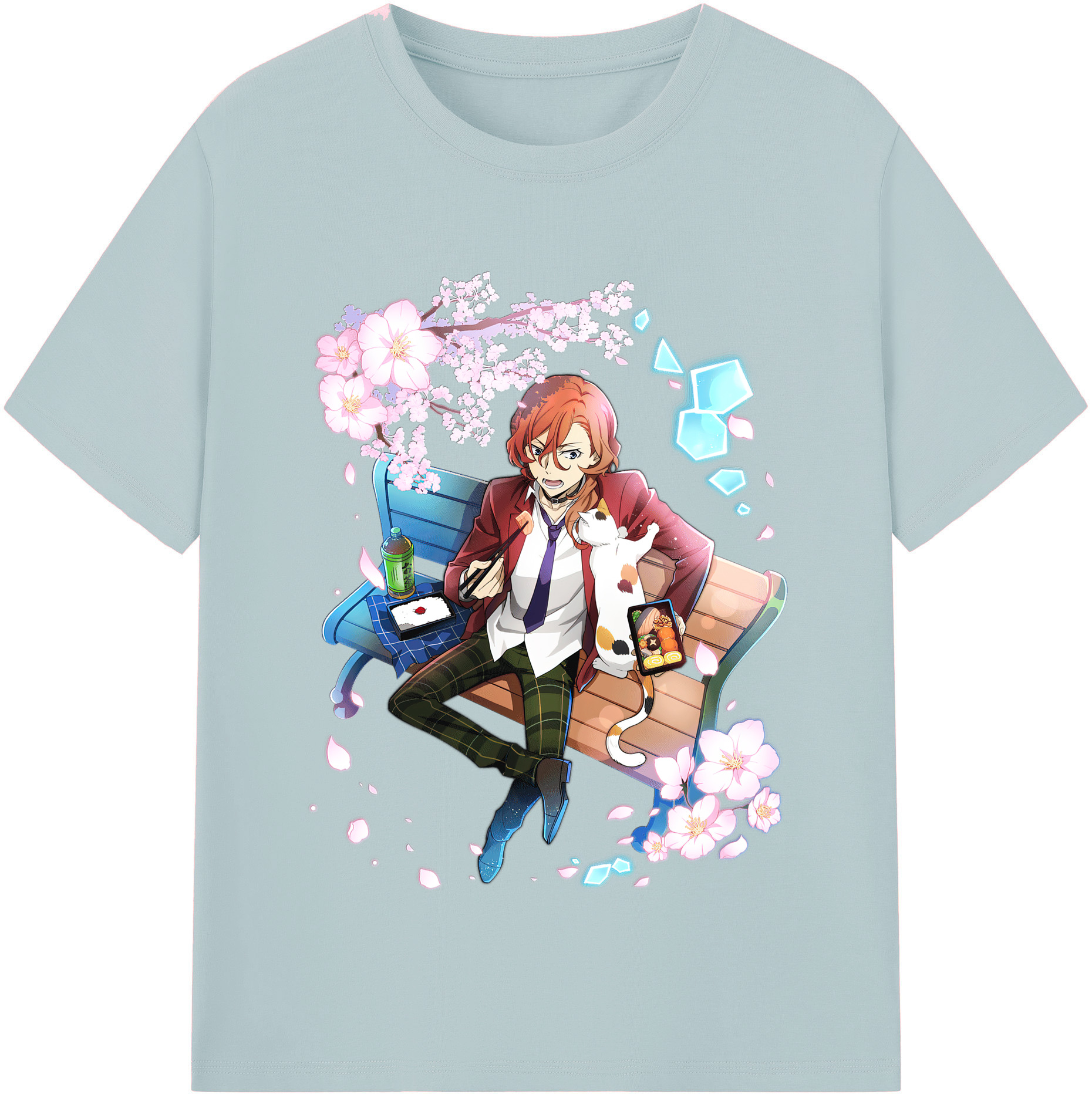 （画像用） 文豪ストレイドッグス Bungo Stray Dogs 綿100％半袖Tシャツ（フロントプリント）